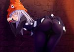  artist_request ass bent_over chain eruka_frog highres long_hair panties panties_under_pantyhose pantyhose skirt skirt_lift soul_eater thigh_gap trefoil underwear 