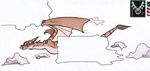  air_mail dragon envelope flying goggles hiroi_kairu scalie solo 