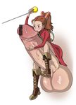  arrietty backpack bag bite biting butcha-u censored eroquis femdom ghibli huge_penis karigurashi_no_arrietty koonago mini_girl minigirl penis ponytail randoseru studio_ghibli testicles the_borrower_arrietty 