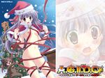  blush breasts christmas hilde kusakabe_saya nipples nopan ribbons rpg_gakuen santa_hat tagme_(artist) 