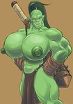  big boobs club green nipples orc strong tagme 