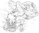  caedere chocozell dragon female nude piercing pinup scalie sheets solo sprawling 