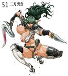  artist_request breasts censored echidna knife nipples pointy_ears pussy queen&#039;s_blade queen's_blade snake sweat waku-jinpei 