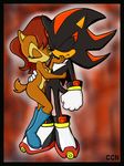  chad_the_cartoon_nut chadthecartoonnut chipmunk gloves hedgehog hug mammal rodent sally_acorn sega shadow_the_hedgehog sonic_(series) squirrel 