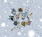  animal_crossing baarbara bear bird bunny dotty doubutsu_no_mori goose lobo nintendo rabbit scar scarf sheep snow snowman stitches stitches_(animal_crossing) villager_(doubutsu_no_mori) whitney wolf yellow_eyes 