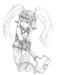  greyscale league_of_legends monochrome poppy solo traditional_media 
