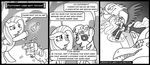  coat comic cutie_mark dragon english_text equine evil eye_patch eyewear female feral fluttershy_(mlp) friendship_is_magic horn horse madmax mammal monochrome my_little_pony near_death parody pegasus petrified pony princess princess_celestia_(mlp) royalty sephiroth text twilight_sparkle_(mlp) unicorn winged_unicorn wings 