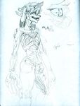  cyborg male sci-fi sketch technophilia tehsean 