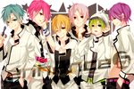  blonde_hair blue_eyes blue_hair green_hair group nico_nico_singer 