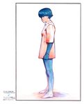  akira female highres jacket kei_(akira) magazine official_art painting pantyhose 