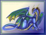  athus_(character) blue dragon feral jirlae male scalie solo wings 