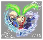  arc_system_works ash_crimson blazblue blazblue:_calamity_trigger chibi crossover ice keith_evans king_of_fighters kisaragi_jin psychic_force snk 