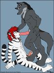  acey_winters canine cum feline footjob gay male oral paws precum schizowolf thundergrey tiger wolf 