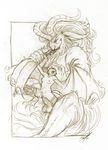  bat damiem deity dingbat_(character) female goat male pan_(deity) pencils sex size_difference sketch 