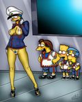  bart_simpson marge_simpson milhouse_van_houten nelson_muntz niicko the_simpsons 