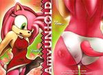  amy_rose breasts butt female mobian nipples panties solo sonic_(series) tail underwear 