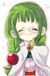  ^_^ bad_id bad_pixiv_id braid brooch cape closed_eyes glasses green_hair jewelry long_hair lowres oomuro_(omuraisu) philia_felice round_eyewear simple_background smile solo tales_of_(series) tales_of_destiny twintails white_background 