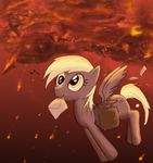  apocalypse bag blonde_hair derp derpy_hooves_(mlp) equine female feral friendship_is_magic hair horse mail mammal music_note musical_note my_little_pony pegasus pony solo valiumangel wings 