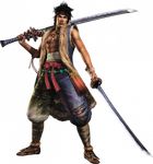  dual_wielding katana lowres male_focus miyamoto_musashi official_art sengoku_musou sword weapon 