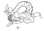  corn_rows dinosaur dk_luis feline female hybrid nude piercing raptor reclining scalie shadee solo warrior 