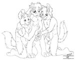  black_and_white border_collie canine cub dog dragon erection gay group group_sex jesse jesse_collins male mammal masturbation monochrome penis plain_background sex threesome white_background wolfblade young 