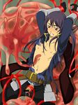  androgynous fleshy_tentacles long_hair male male_focus open_clothes open_shirt penis purple_hair shirt solo tales_of_(series) tales_of_vesperia tentacle tentaclejob tentacles_on_male torn_clothes undressing yaoi yuri_lowell 