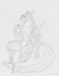  claws dragon male megan muscles nude reptile scalie sitting sketch solo tail 