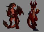  breasts claws color couple cute dragon elemental_magic felix female fenra fire float floating hindpaw horns magic male miriam nude red rock rocks scalie sefeiren sexual_dimorphism smile stone stones tail volcanic_fenra wings yellow_eyes 