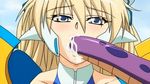  animated animated_gif blond blonde_hair blue_eyes blush brainjacker_(rin_kaifon) cum fellatio gif oral shoujo_senki_brain_jacker shoujo_senki_soul_eater snake tentacle 