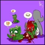  bdsm blood bondage canine crying cute death eating female funny grey guro happy_tree_friends hat hi_res kill kurty male mel_the_hybrid o_0 peeing raccoon red_hair rope screaming tail toony 