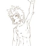  canine dog kiske_7key male sketch solo sticking_plaster topless 七鍵きすく 