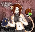  adr apple belly_shirt bible ear_piercing earring goth kami male piercing snake_tail solo tattoo 