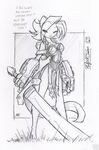 adventurer big_sword breasts cat feline female jollyjack kat_vance sketch solo unconvincing_armour 