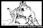  anal anal_penetration balls barbs eyes_closed feline female incest legs_up male nude on_back penetration penis pussy sex spread_legs spreading straight teen tiger wardy 