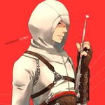  altair_ibn_la-ahad assassin's_creed assassin's_creed_(series) blood heart hidden_blade male_focus ritsu_(0015-xxxlxxxr) scar solo vambraces weapon 