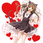  animal_ears axis_powers_hetalia brown_eyes brown_hair cat_ears cat_tail heart kemonomimi_mode long_hair open_mouth sakuko_(sakuchan) solo tail taiwan_(hetalia) 