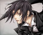  bad_id bad_pixiv_id black_hair dr. face formal kuroshitsuji lips male_focus necktie red_eyes sebastian_michaelis solo 