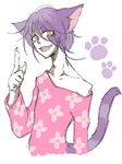  animal_crossing animal_ears bob bob_(animal_crossing) cat doubutsu_no_mori human nikoban_(doubutsu_no_mori) nintendo personification yellow_eyes 