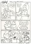  &hearts; alex_spastic breasts comic dildo dinosaur extinct_(comic) fang fear female finnie male nude scalie sex_toy sitting straight strangle threat unknown_species 
