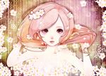  bad_id bad_pixiv_id cherry_blossoms flower lips long_hair original solo staring subaru_(jack) 