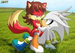  canine female fiona_fox fox hedgehog looking_at_each_other male mobian mobius_unleashed outside riding sega sex silver_the_hedgehog sonic_(series) straight 