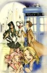  bishoujo_senshi_sailor_moon chibi_usa child crossover doctor_who lowres meiou_setsuna phone_booth rose_tyler sailor_pluto telephone_booth the_doctor 