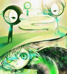  glowing glowing_eyes green lenezzi one_eye_closed original surreal 