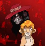  &dagger; alucard clawshawt disney feline female feral hair hat hellsing kovu lion male red_eyes scar seras_victoria simba the_lion_king vampire 