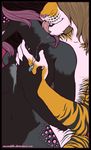  arty_crop briska couple feline female holding intimate licking love male moondelle necklace straight tiger tongue torso 