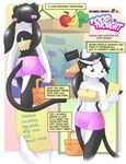  black_hair cat comic feline female first_page food food_for_thought green_eyes hair joe_randel josephine_rodgers 