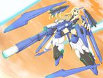  an_(angular-angler) bad_id bad_pixiv_id blonde_hair blue_eyes blue_leotard blue_tears_(infinite_stratos) bodysuit cecilia_alcott curly_hair drill_hair hairband infinite_stratos leotard long_hair mecha_musume pilot_suit solo 
