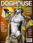  axe canine dalmatian dog firefighter gloves helmet knot_in_sheath magazine male sheath solo weapon wookiee 