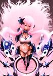  alternate_costume bad_id bad_pixiv_id breasts cleavage highres large_breasts long_hair megurine_luka minusion pink_eyes pink_hair solo thighhighs vocaloid vocaloid_append 