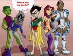  beast_boy bumblebee cyborg dc raven robin starfire teen_titans 